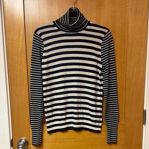 Banana Republic Striped Cotton Cashmere Sweater